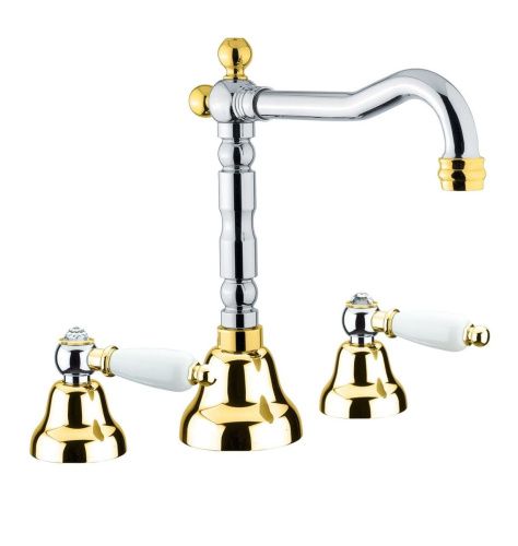 Смеситель Fiore 03CO0637 на раковину хром/золото - фото 2
