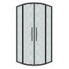 Душевой уголок Grossman Cosmo 301.K33.02.9090.21.02 90х90 стекло текстурное профиль черный без поддона