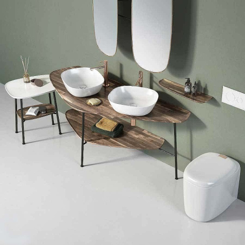 Раковина Vitra Plural 45 см 7810B401-0016 накладная цвет белый матовый - фото 2