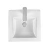 Раковина из сантехнического фарфора Bond Cube S06-410 40х40 встраиваемая цвет белый 1 отверстие под смеситель