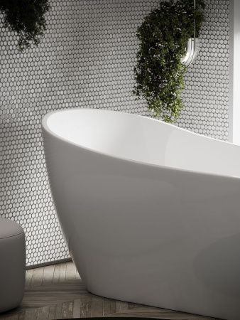 Ванна акриловая Sancos Perla FB06 170х70 отдельностоящая овальная с каркасом