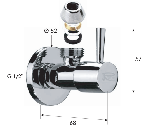 Набор аксессуаров для монтажа раковины Remer KIT10COMPBG - фото 4