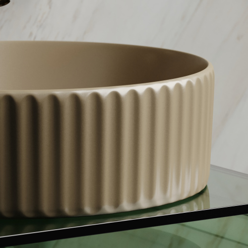 Раковина Ceramica Nova ELEMENT 36 см CN6057MC накладная цвет капучино матовый - фото 2