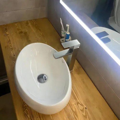 Cмеситель Haiba HB11803 на раковину полированная сталь - фото 2