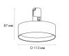 Трековый светильник Italline Fantom (Фантом) IT010-4022 black 3000K
