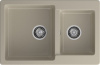 Кухонная мойка Granfest Practik P-780K топаз 78х51 цвет серый поверхность матовая