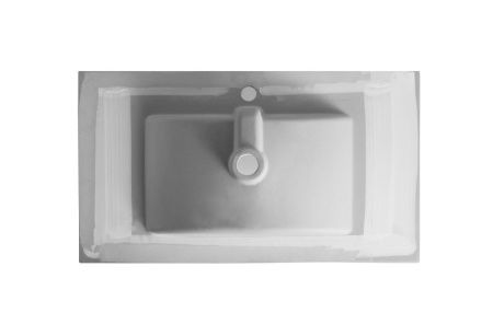 Раковина из сантехнического фарфора Orange B03-800w 80х50 встраиваемая цвет белый
