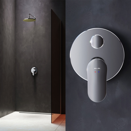 Смеситель для ванны и душа Am.Pm Like F8085000 встраиваемый в стену хром без термостата