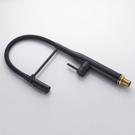 Смеситель для кухни Shevanik S123H-3 на мойку черный