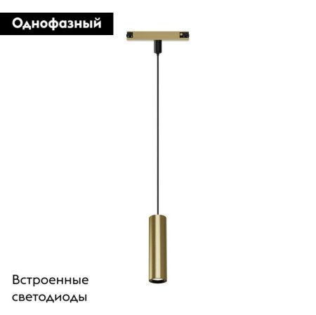 Трековый однофазный светильник Denkirs Shine spot (Схине спот) DK5744-SB