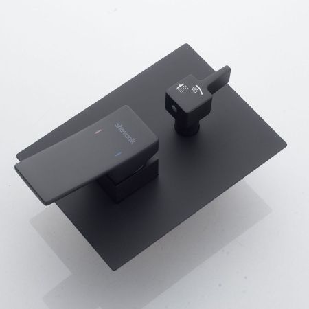 Душевая система Shevanik S4035H встраиваемая в стену цвет черный