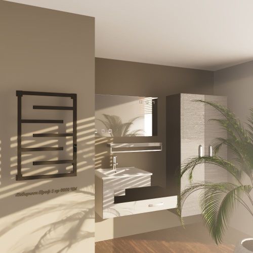 Полотенцесушитель Altasan ЛабиринтПроф ЛабиринтПроф5кр8050ЧМ подвесной 53х80 электрический черный муар - фото 2