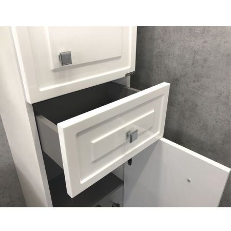 Шкаф-пенал Comforty Феррара 00004148010CF 40х160 подвесной цвет белый