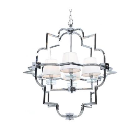 Люстра подвесная Lumina Deco Baltimore (Балтиморе) LDP 8020-4 CHR+WT