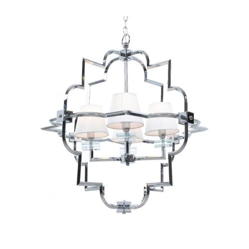 Люстра подвесная Lumina Deco Baltimore (Балтиморе) LDP 8020-4 CHR+WT - фото 2