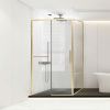 Душевой уголок Vincea Slim Soft VSR-1SS8015CLG 150х80 стекло прозрачное профиль золото без поддона