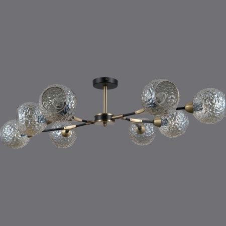 Люстра на штанге Illumico IL0253 IL0253-8CSQ-79 BK AB