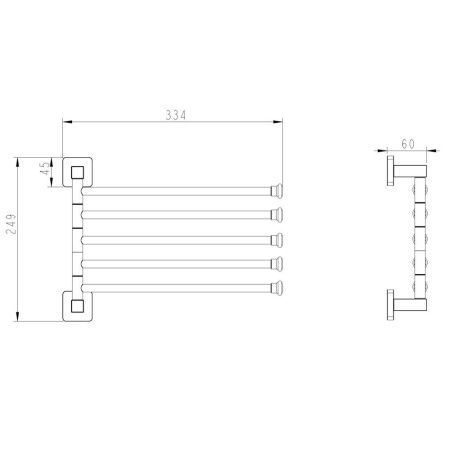 Полотенцедержатель Fashun A2615-17