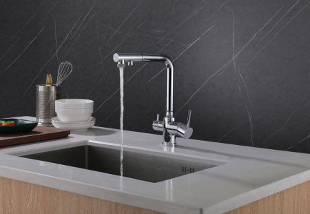 Смеситель для кухни Abber Emotion AF8814 на мойку хром