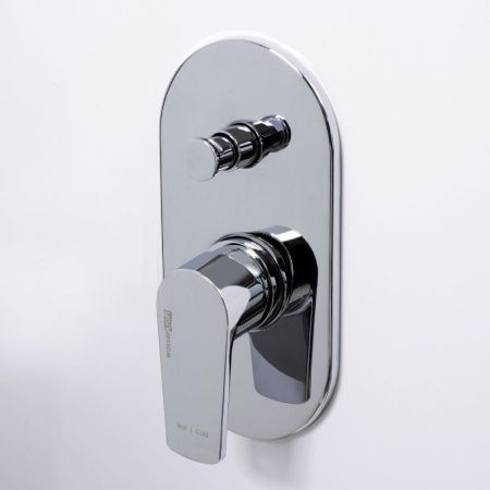 Смеситель для ванны и душа Wasserkraft Dill 6100 6161 настенный хром