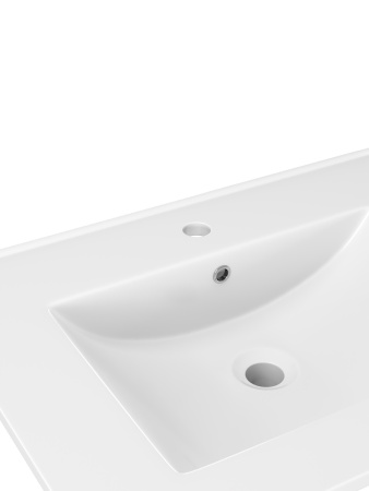 Раковина из сантехнического фарфора Teymi Ritta T51002 61х47 встраиваемая цвет белый 1 отверстие под смеситель