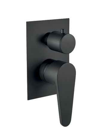 Смеситель для ванны и душа Fiore 88NN7501 настенный черный