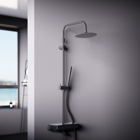 Душевая стойка Damixa Scandinavian Pure 936760300 настенная цвет черный