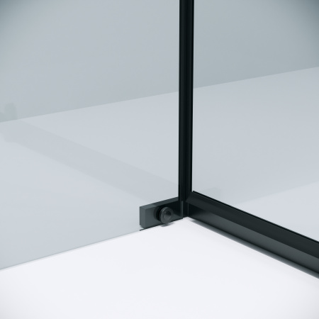 Боковая стенка Grossman Pragma 200.K33.03.100.21.00 100x195 стекло прозрачное профиль черный матовый