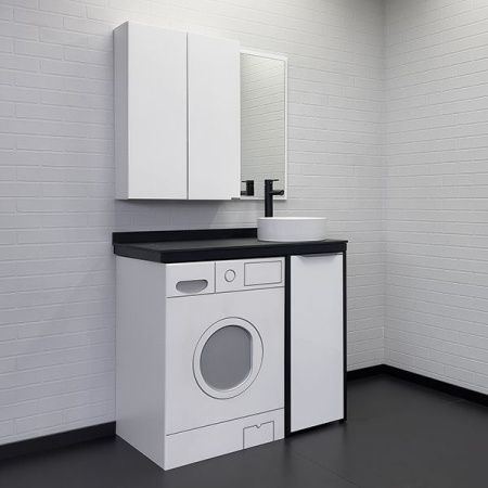 Тумба с раковиной Comforty Лозанна 00-00013800CF 100х50 напольная цвет белый