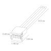 Коннектор для ввода питания Arte Lamp Strip-accessories (Стрип-аццессориес) A30-10-MIX