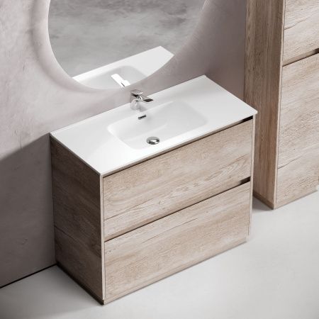 Тумба под раковину Sancos Libra Floor LB100FEG 100х50 напольная цвет коричневый