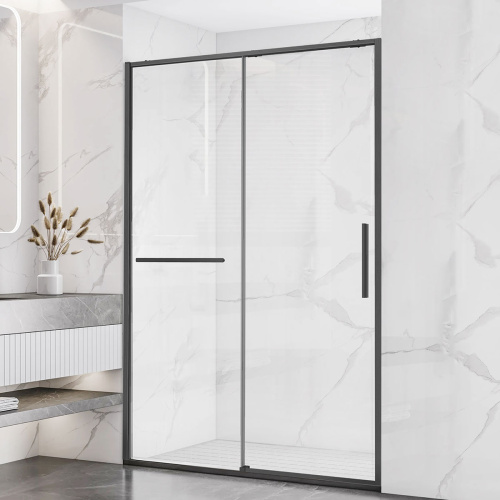 Душевая дверь Vincea Slim Soft VDS-1SS140CLGM 140х200 стекло прозрачное профиль вороненая сталь