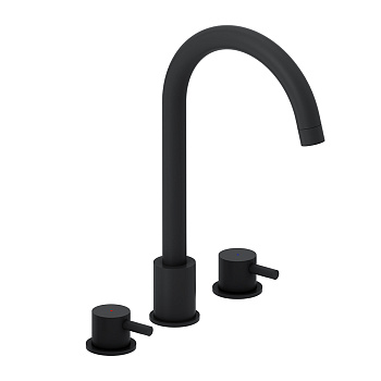 Смеситель Damixa Scandinavian Pure 360200300 на раковину/на столешницу черный без термостата