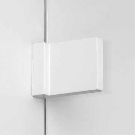 Душевая перегородка New Trendy AVEXA White EXK-2997 120х200 стекло прозрачное профиль белый