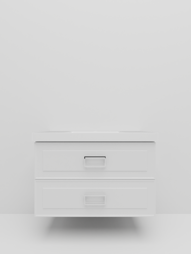 Тумба с раковиной La Fenice Cubo TWIN NFNC-01-CUB-B-100-2-2-100 101х62х49 подвесная цвет белый - фото 3