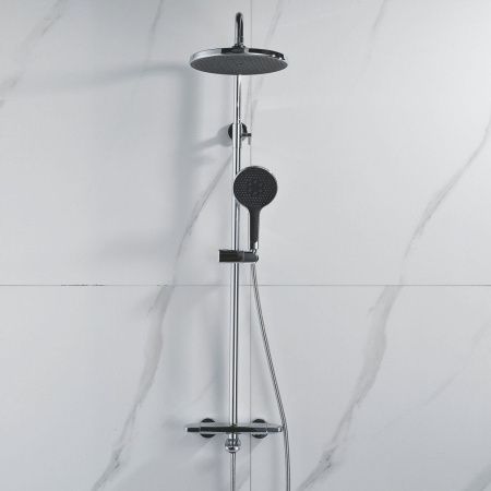Душевая стойка Rose R3936 настенная цвет хром