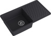 Кухонная мойка Granfest Quarz 53 черный 85х48 цвет черный поверхность матовая