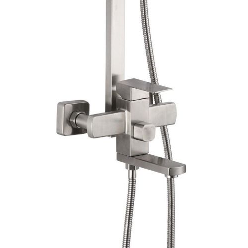 Душевая стойка Fashun A52402 настенная цвет сатин - фото 4