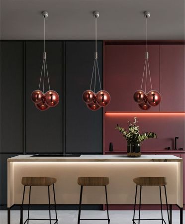Светильник подвесной Delight Collection 19152P/3 rose gold
