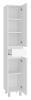 Шкаф-пенал Misty Алиса Э-Али0501-01П 40х190 напольный цвет белый