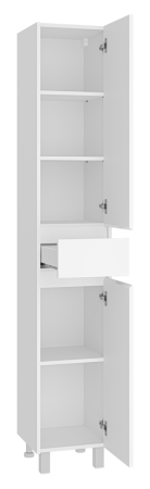 Шкаф-пенал Misty Алиса Э-Али0501-01П 40х190 напольный цвет белый