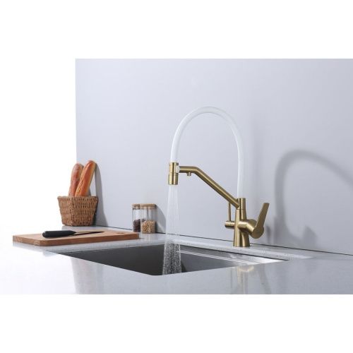 Смеситель для кухни Raglo R80 R80.62.03 на мойку золото - фото 5