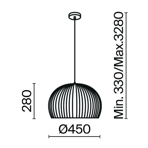 Светильник подвесной Maytoni Roots Modern MOD195PL-01W1 - фото 3