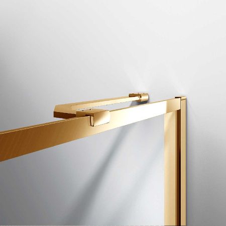 Душевая шторка на ванну Vincea VSB-41700CLG 70х140 стекло прозрачное профиль золото ориентация универсальная