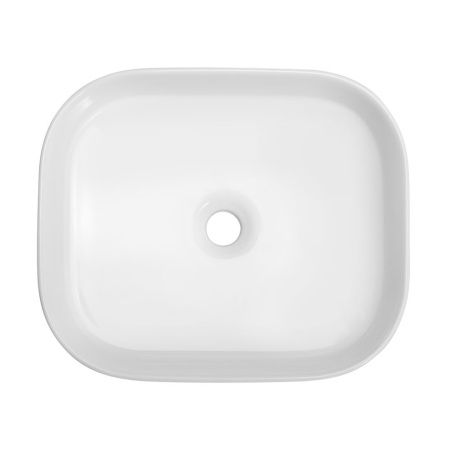 Раковина керамическая Cezares CZR-6450 50х40 накладная цвет белый без отверстий под смеситель