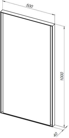 Зеркало с подсветкой Allen Brau Infinity 1.21021.WT 50х100 подвесное