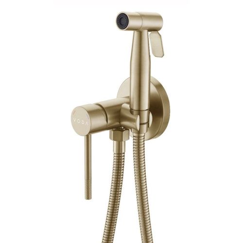 Гигиенический душ со смесителем Voda VSL01G золотой сатин - фото 2