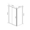 Душевой уголок Vincea Intra VSR-1I809080CL 90х80 стекло прозрачное профиль хром без поддона