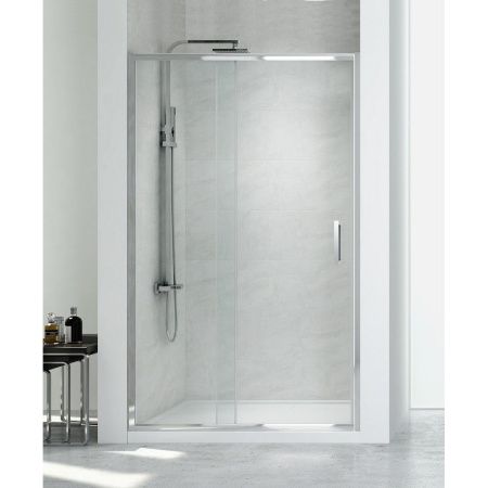 Душевая дверь New Trendy NEW CORRINA D-0182A 110х195 стекло прозрачное профиль хром