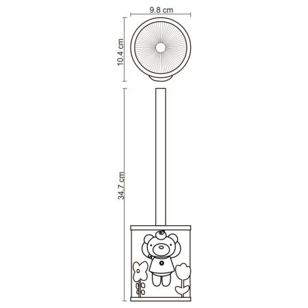 Ершик для унитаза WasserKRAFT 3427